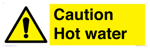 Caution Hot water